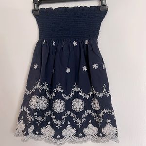 Navy Blue off the shoulder Top Size: M